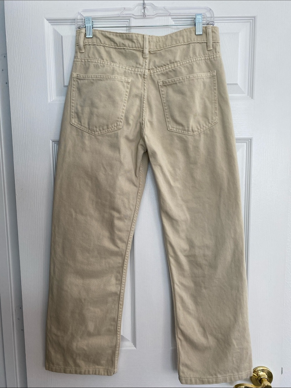 Zara Women's Straight Jeans in Beige Size 4 - Picture 4 of 7